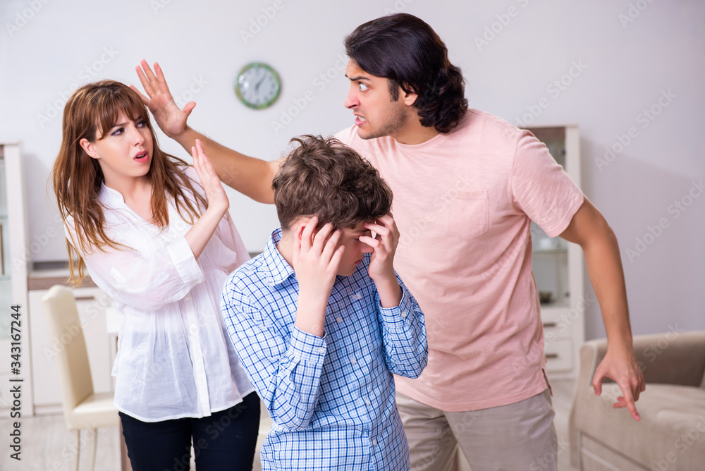 Family conflict with husband and wife and child Family conflict with husband and wife and child