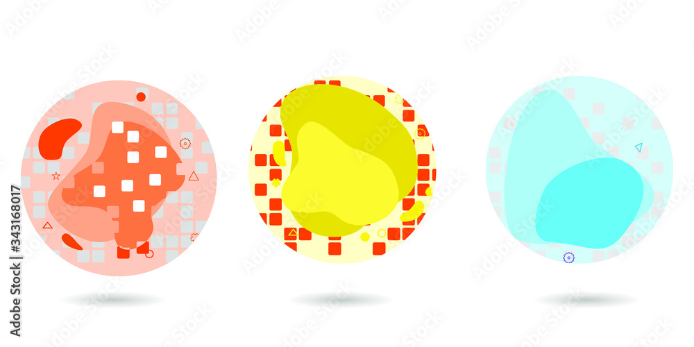 flat shape and fluid blob, liquid stain and geometric form. Set of isolated abstract spot with gradient or dynamic color. Background for card or template design for flyer. flat shape and fluid blob, liquid stain and geometric form. Set of isolated abstract spot with gradient or dynamic color. Background for card or template design for flyer.
