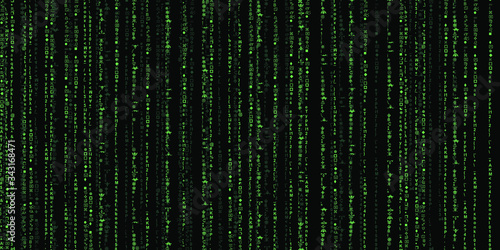 Abstract background, digital data , green matrix 