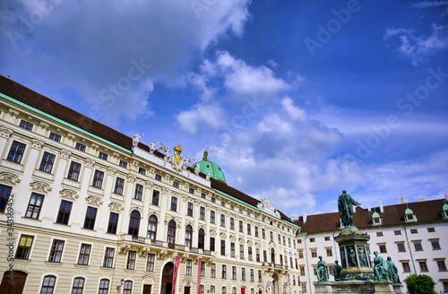 Vienna, Austria - May 19, 2019 - The Hofburg Palace is a complex of palaces from the Habsburg dynasty located in Vienna, Austria.