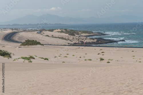 panorama island fuerteventura island in the desert © DD25