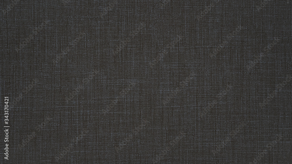 Dark gray anthracite natural cotton linen textile texture background - obrazy, fototapety, plakaty 