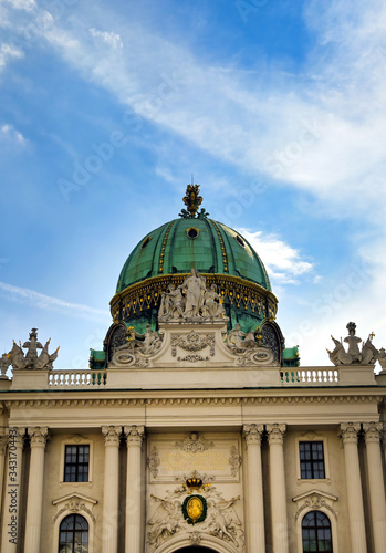 Vienna, Austria - May 19, 2019 - The Hofburg Palace is a complex of palaces from the Habsburg dynasty located in Vienna, Austria.