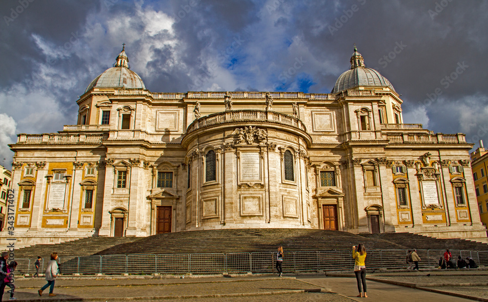 Clemens X Pont Max Liberianae Basilica in Rome, Beautiful Roman Architecture