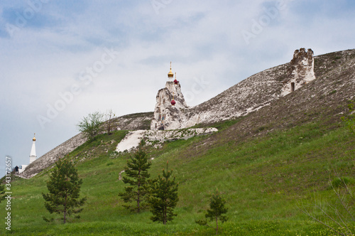 church in the chalk mountains