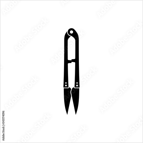 Yarn Shear Icon, Cross Stitch Scissors, U Shape Tailor Scissors