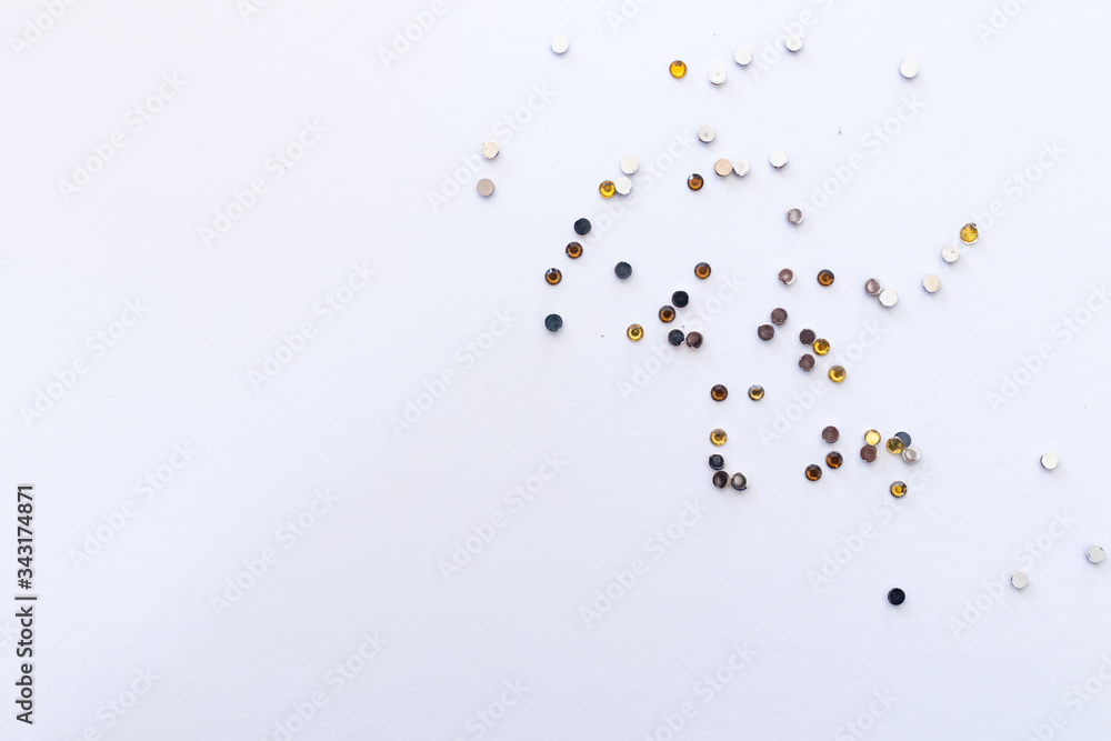 Fototapeta premium abstract white minimal background with sparkles dust