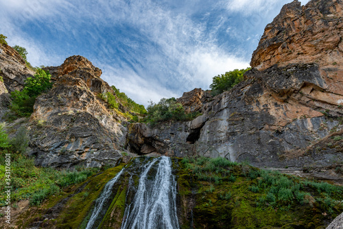 Yahyali, Kayseri - Turkey.  August 20, 2019 : Derebag Waterfalls, Yahyali - Kayseri.   photo