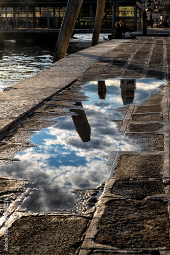 Riflessi sul porto di Venezia photo