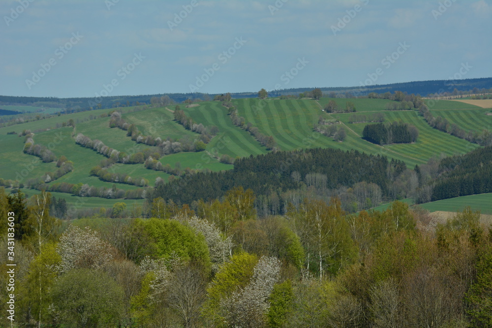 Landschaft im Erzgebirge