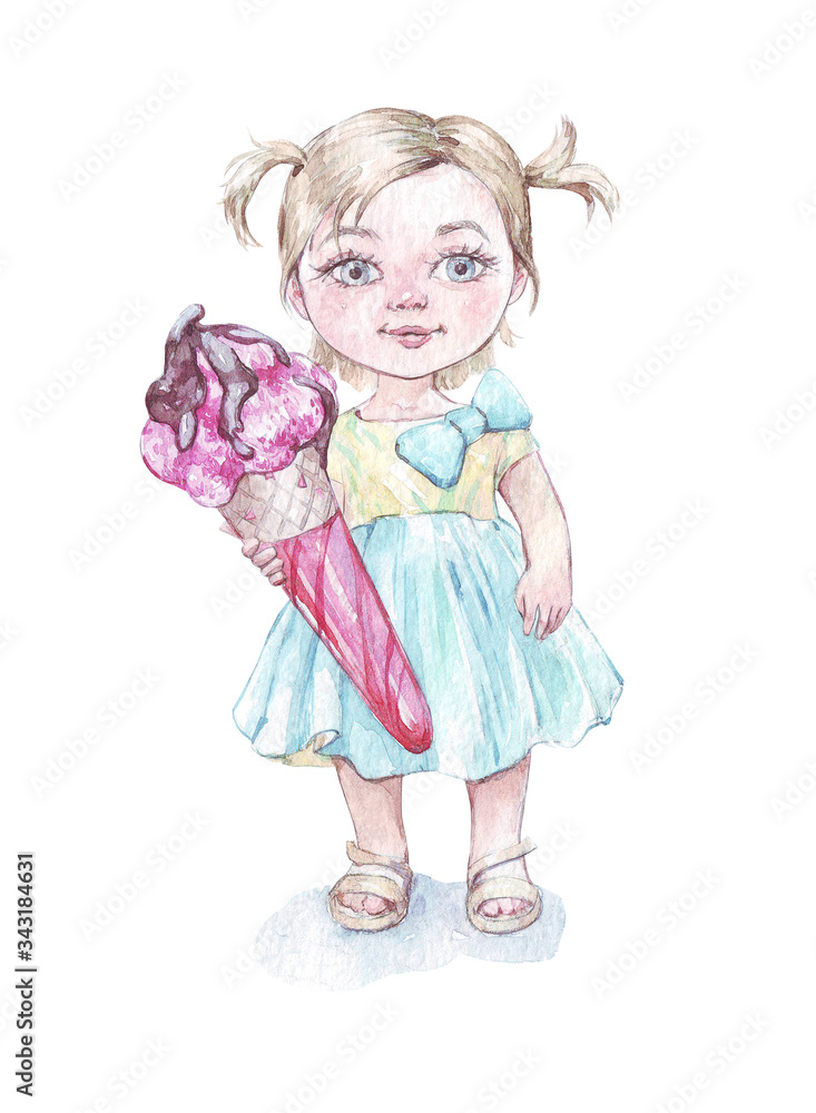 little girl with enormous ice cream little girl with enormous ice cream