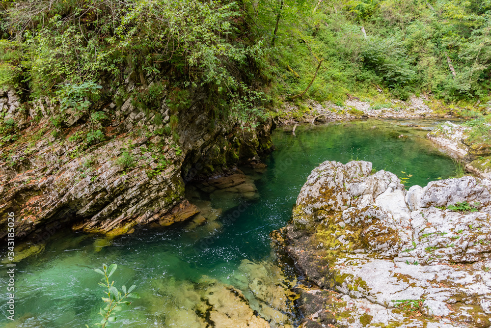 Naklejka premium plitvice lakes national park croatia