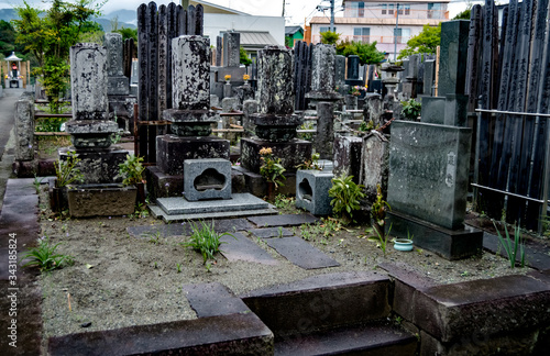 Odawara Cemetery, high up in the city.