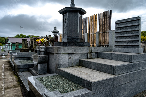 Odawara Cemetery, high up in the city.