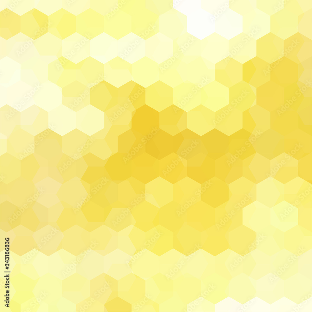 Background made of yellow hexagons. Square composition with geometric shapes. Eps 10 Background made of yellow hexagons. Square composition with geometric shapes. Eps 10