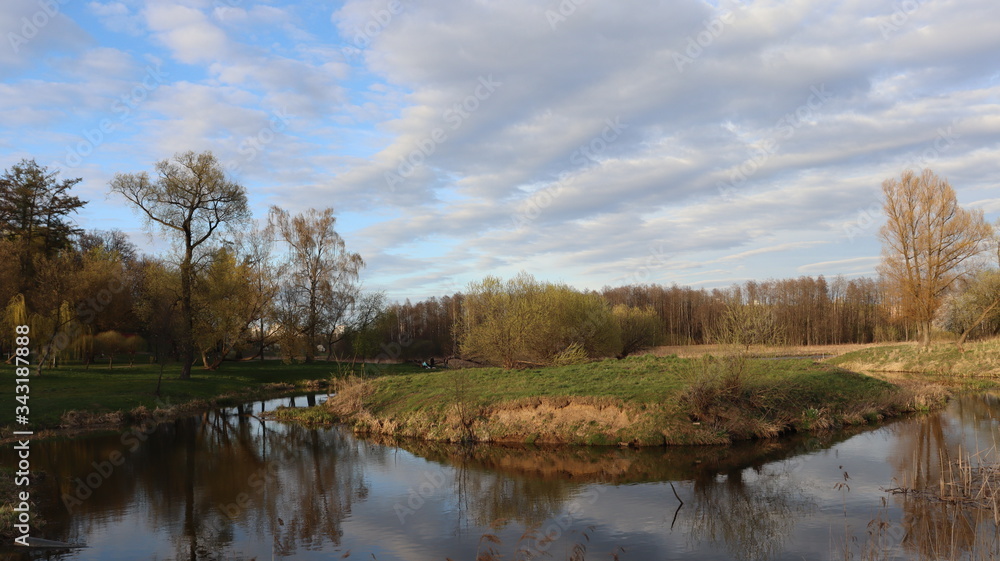 beautiful park quayside in Belarus beautiful park quayside in Belarus