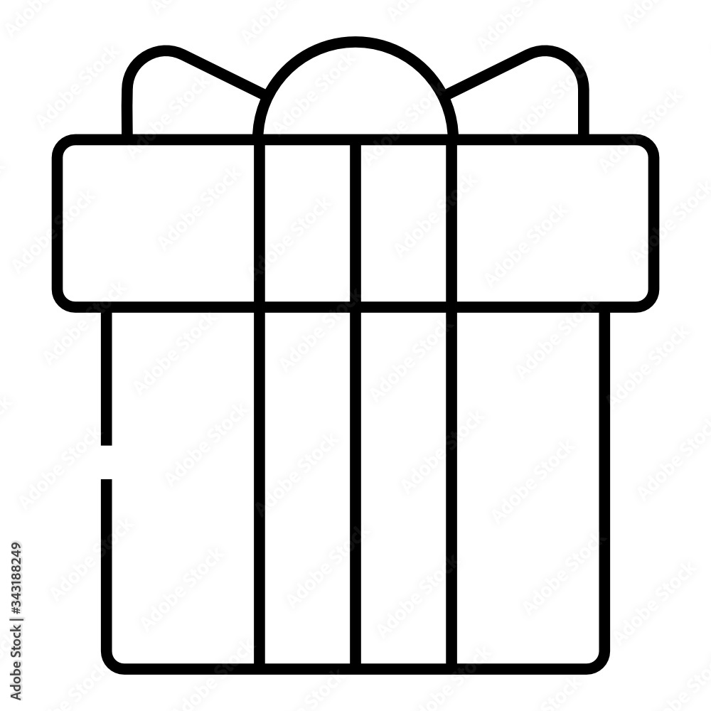 gift box icon line style design gift box icon line style design