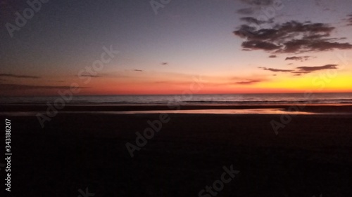 sunset at the beach