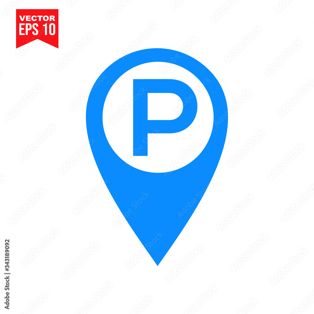car parking sign map pointer icon sign symbol Flat vector illustration for graphic and web design. car parking sign map pointer icon sign symbol Flat vector illustration for graphic and web design.