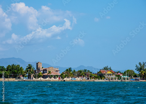 View over Cienfuegos Bay towards La Punta, Cienfuegos, Cienfuegos Province, Cuba