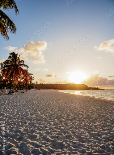 Photography Playa Esmeralda at sunset, Holguin Province, Cuba