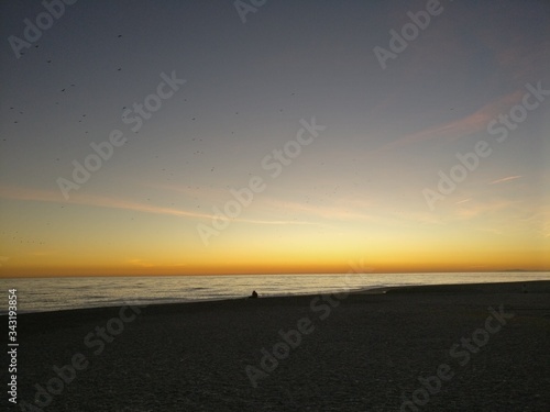 sunset at the beach