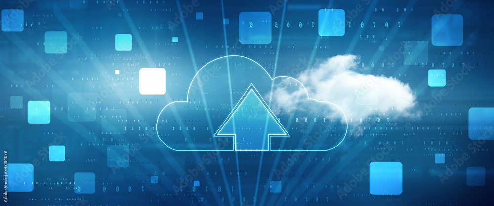2d illustration Cloud with uploading downloading arrow
2d illustration Cloud with uploading downloading arrow