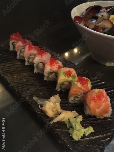 japanese cuisine sushi rainbow roll