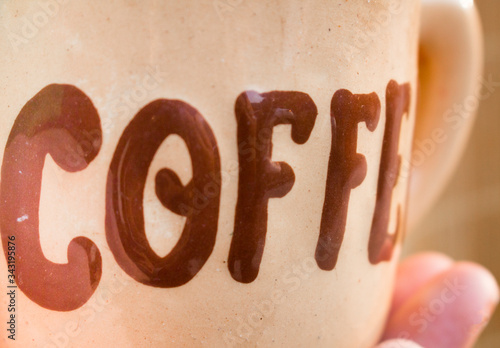 Clay brown coffee cup 1