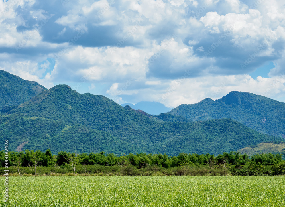 Fototapeta premium Skyline of Sierra Maestra, Granma Province, Cuba