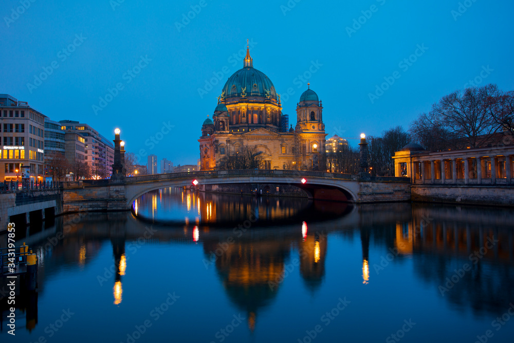 Berlin Cathedral at night Germany church 