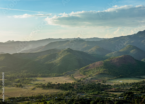 Landscape seen from Cerro de la Vigia, Trinidad, Sancti Spiritus Province, Cuba photo