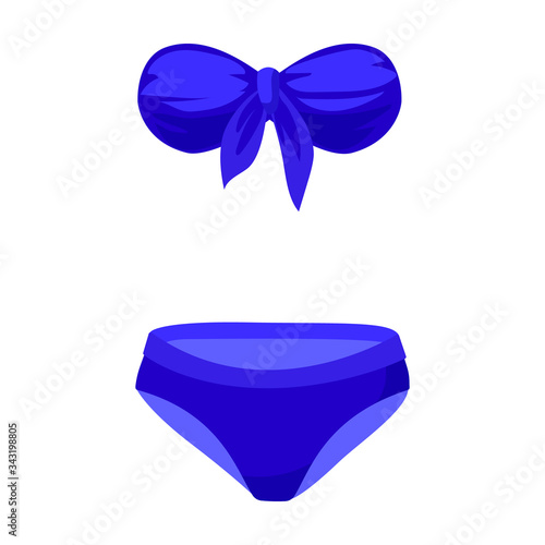 Swimsuit vector icon.Cartoon vector icon isolated on white background swimsuit.