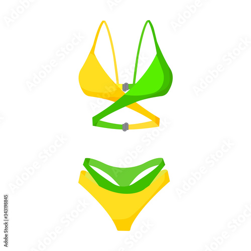 Swimsuit vector icon.Cartoon vector icon isolated on white background swimsuit.