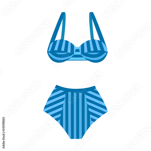 Swimsuit vector icon.Cartoon vector icon isolated on white background swimsuit.