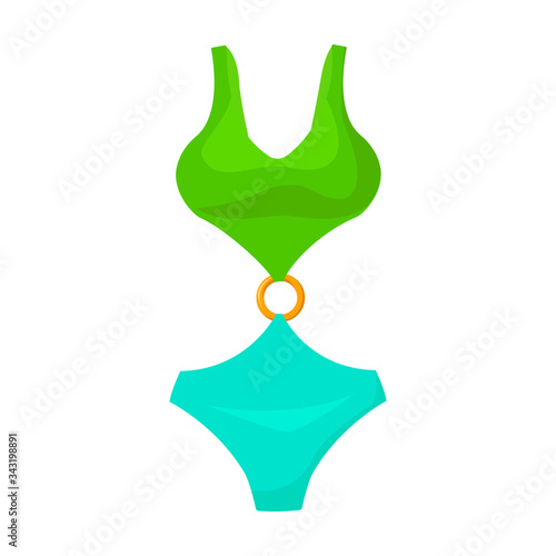 Swimsuit vector icon.Cartoon vector icon isolated on white background swimsuit.
