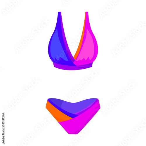 Swimsuit vector icon.Cartoon vector icon isolated on white background swimsuit.