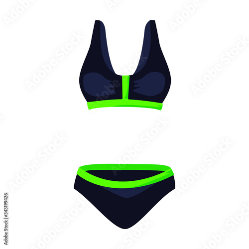 Swimsuit vector icon.Cartoon vector icon isolated on white background swimsuit.