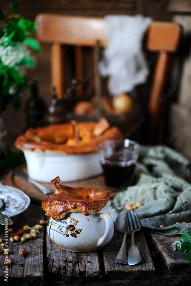 Lamb shank pies.style rustic. Lamb shank pies.style rustic.