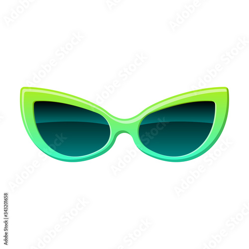 Sunglass vector icon.Cartoon vector icon isolated on white background sunglass.