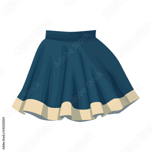 Skirt vector icon.Cartoon vector icon isolated on white background skirt.