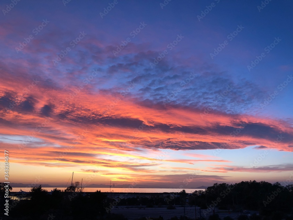 sunset in Greece