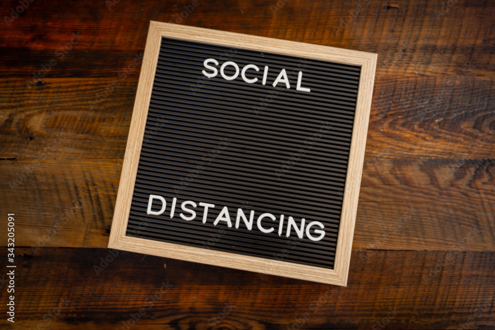 Social Distancing Spaced Centered