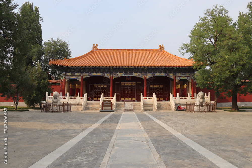 Pagode d'un temple à Pékin, Chine