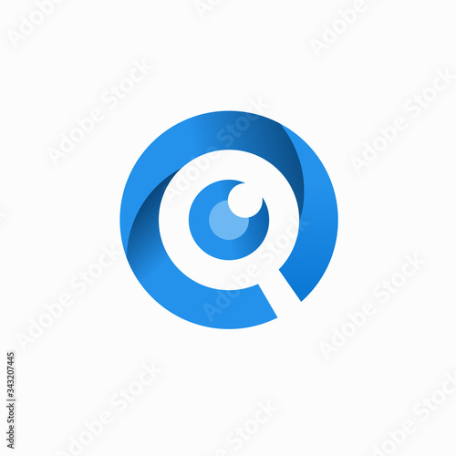 eye finder technology vector logo