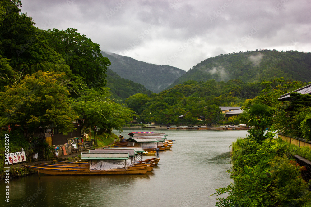 Fototapeta premium boats on the river