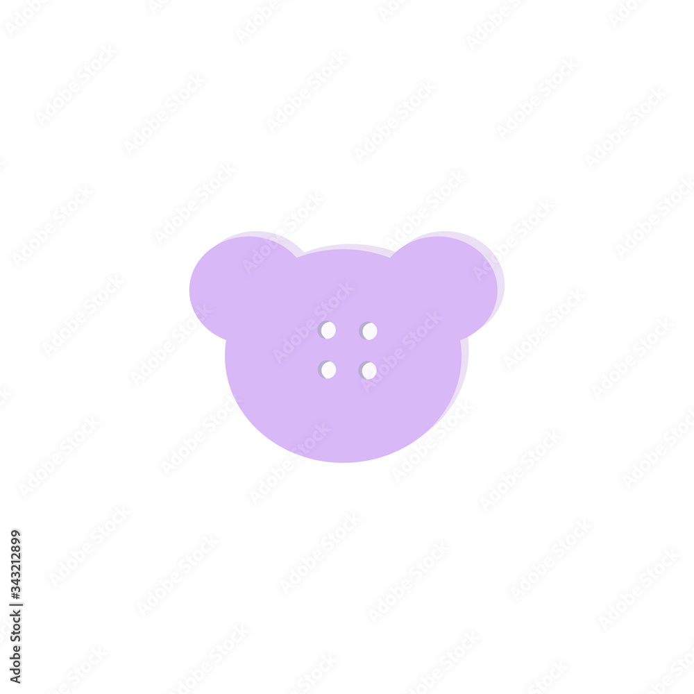 illustration of baby buttons pink bear illustration of baby buttons pink bear
