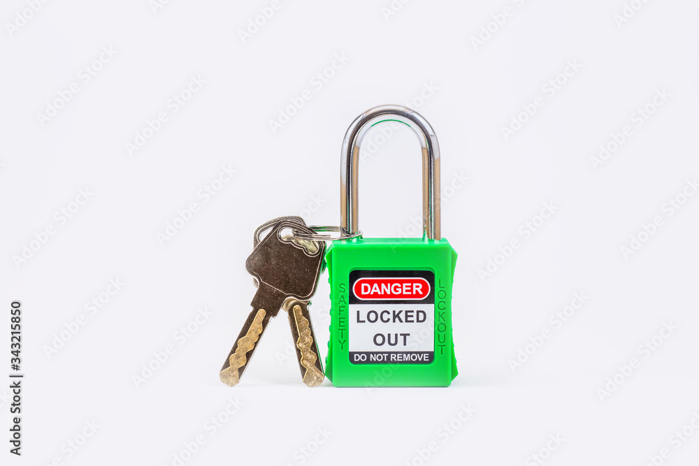 Green key lock and tag for process cut off electrical,the toggle tags ...