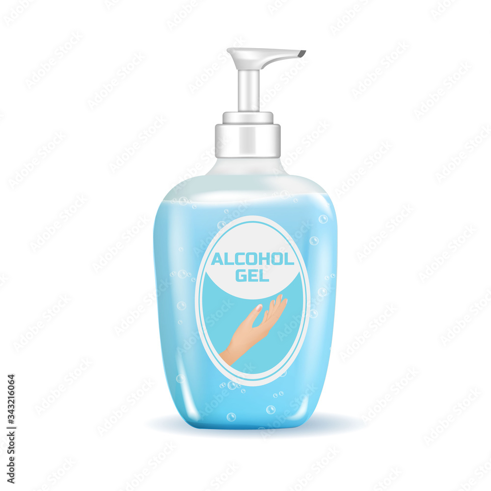 Fototapeta premium Alcohol gel. Hand wash gel vector. Hand wash gel vector. Hand wash gel symbol.sanitizer. hand sanitizer. sanitizer bottle.