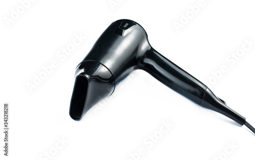 Hair dryer isolated on white background.Copy space